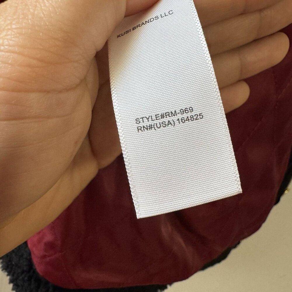 NEW Rebecca Minkoff Women’s Faux Shearling Zip Front Bomber Jacket Sz L Black - Picture 7 of 16